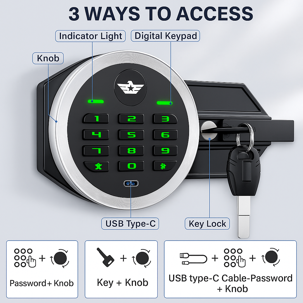 ObsidianVault Prima 60 Compact Safe